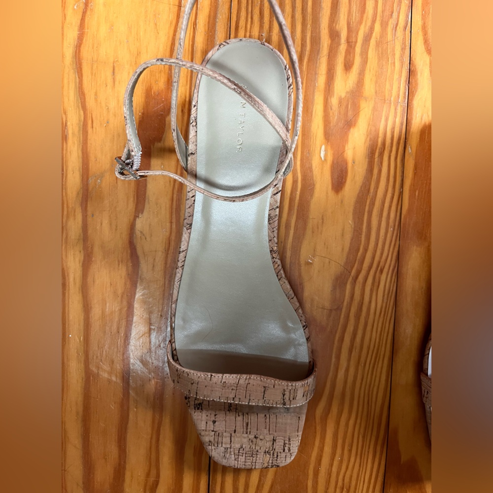 Ann Taylor Cork Blade Heels